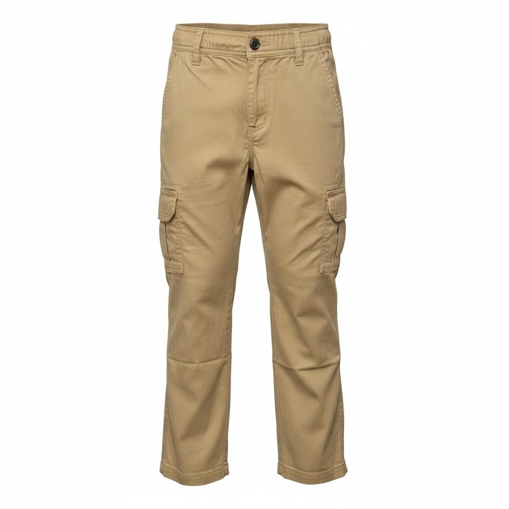 The Childrens Place Boys Slim Cargo Pants Flax Tan Khaki Size 14 NWT 2008862